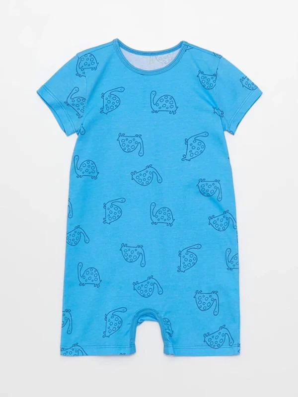 خرید سرهمی آبی طرح دار برای نوزاد از شوروم اچ جی