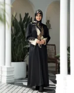 عبای جلوبسته ساتن