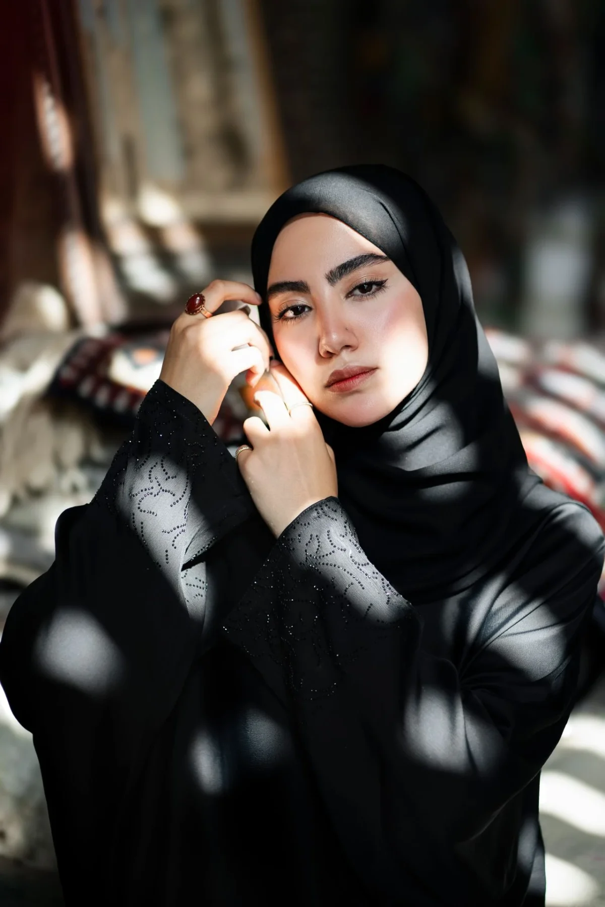 عبای لامع مشكی