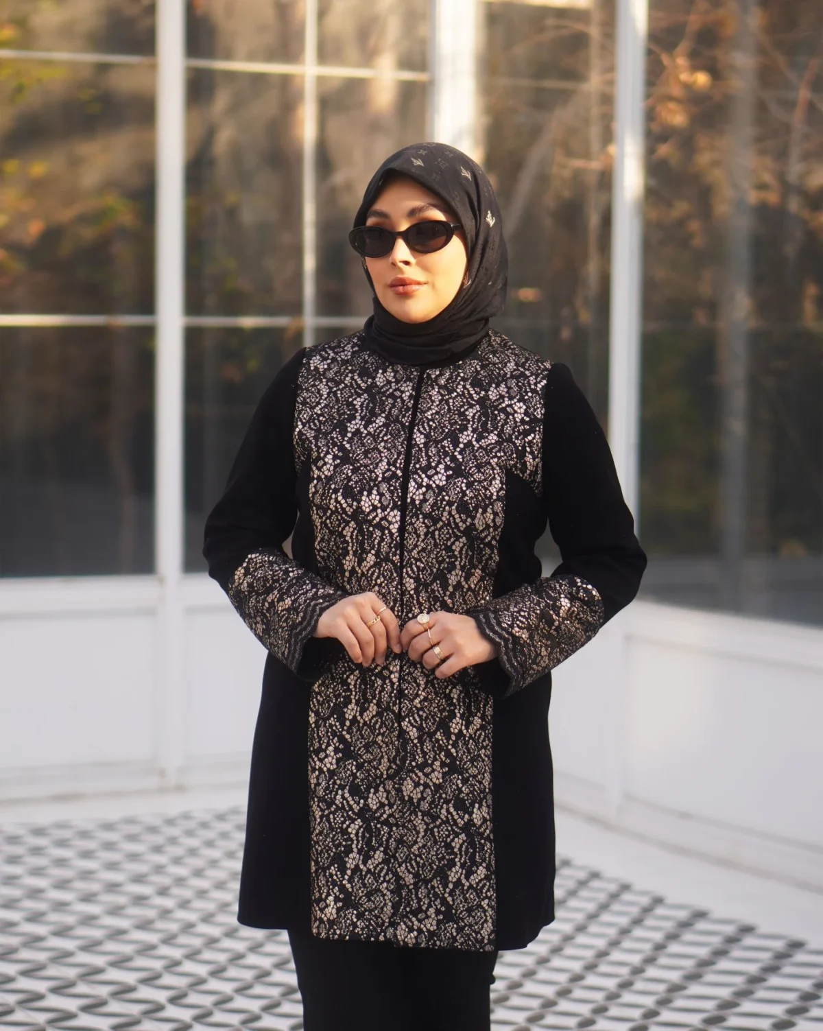 مانتو دانتل مشکی