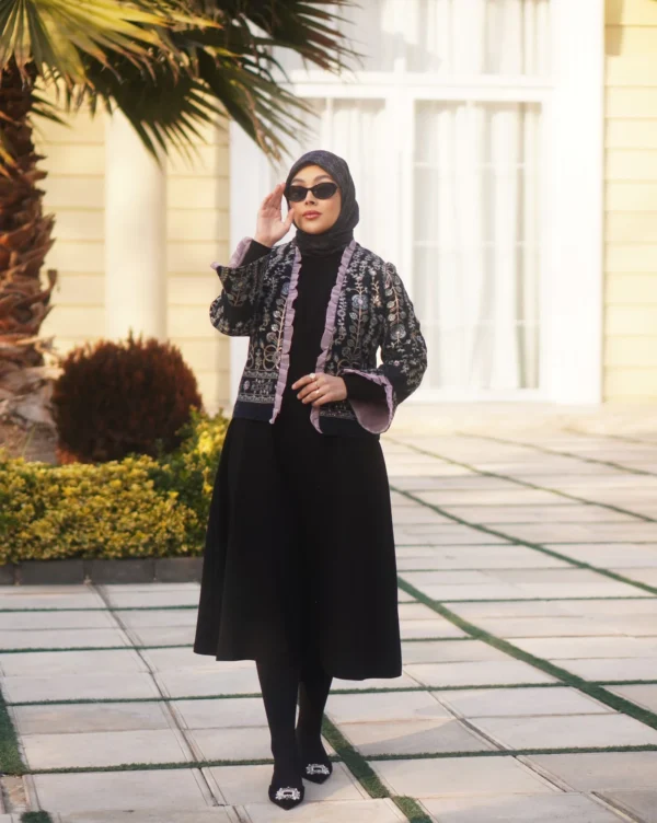 کت مخمل سوزن دوزی شده کد 02
