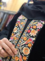وست مخمل نوار گل و جوجه (کد ۱۰)
