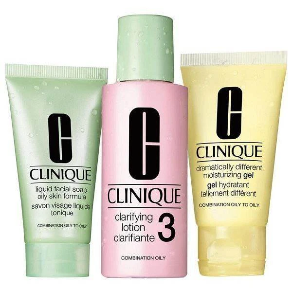پک مراقبت روتین ۳ مرحله ای پوست Clinique / مخصوص پوست چرب و مختلط چرب 2