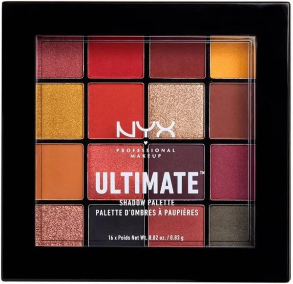 پالت سایه ۱۶ رنگ NYX