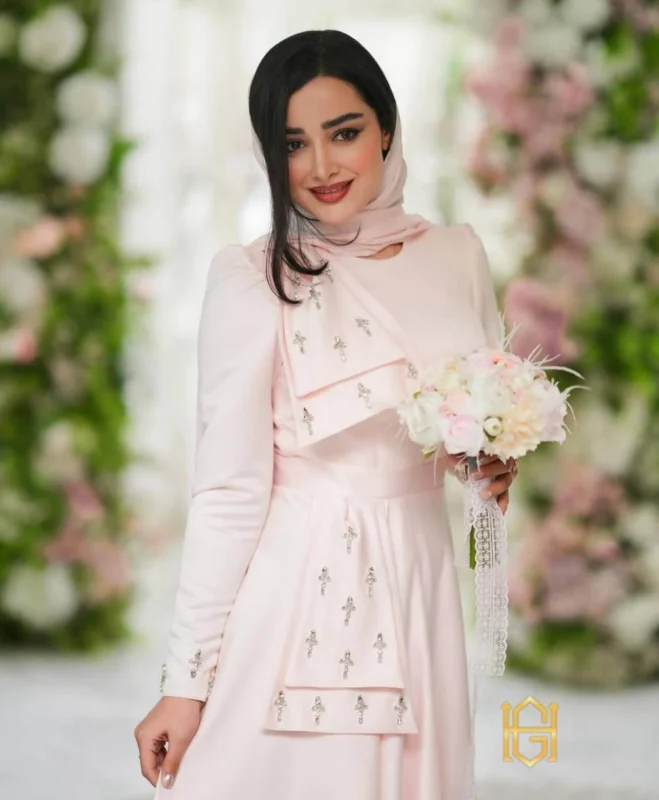 پیراهن مهتا سنگ دوزی شده
