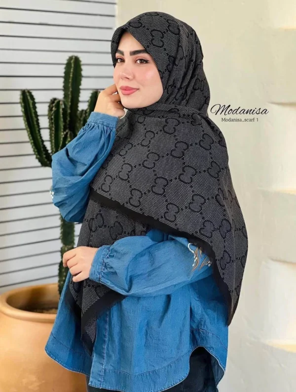 روسری نخ پنبه قواره 140 کد 19